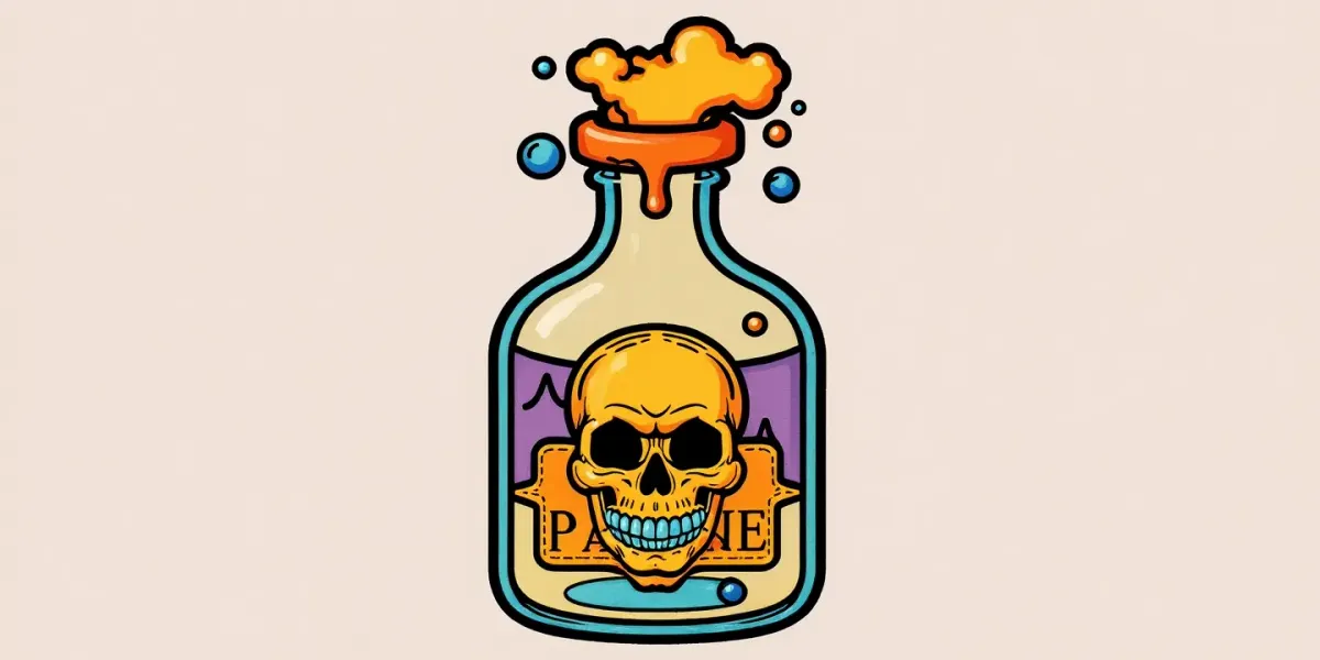 Gruseliges Zaubertränke-Ausmalbild