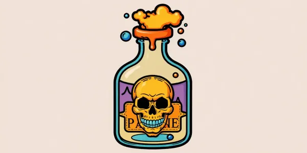 Gruseliges Zaubertränke-Ausmalbild